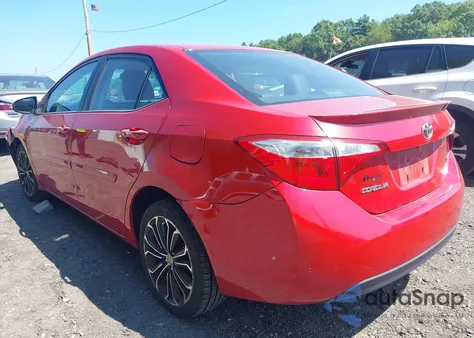 2014 Toyota Corolla S Plus из США, поврежденный, VIN 2T1BURHE2EC126097